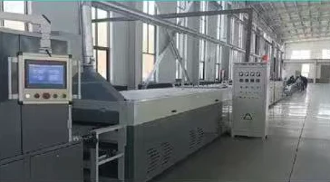 Linear grinding machinery on the factory floor
